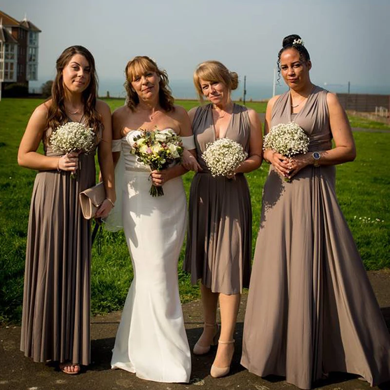 Taupe Infinity Bridesmaid Dress Long Multi-way Dress Taupe Wrap Maxi Dress Convertible Dress With Halter One Shoulder Styles
Taupe Infinity Bridesmaid Dress Long Multi-way Dress Taupe Wrap Maxi Dress Convertible Dress With Halter One Shoulder Styles
