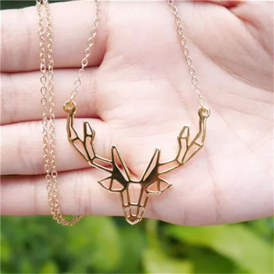 Origami Antler Necklace Women Deer Horn Necklace Animal moose Jewelry Collier Femme za Antler maxi Necklaces for women
Origami Antler Necklace Women Deer Horn Necklace Animal moose Jewelry Collier Femme za Antler maxi Necklaces for women