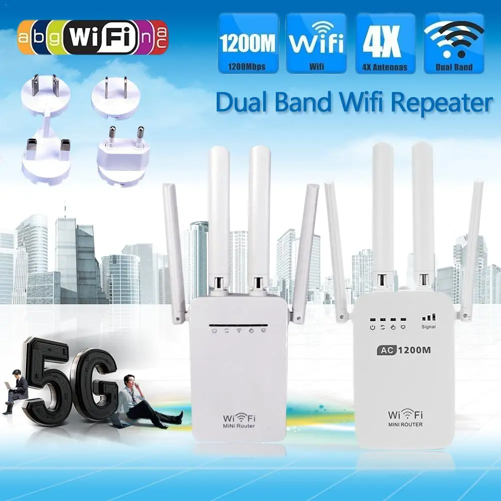New Arrival 300/1200Mbps Dual-Band 2.4 / 5G 4-Antenna WIFI Range Extender WiFi Intelligent Module Dropship 8.29
New Arrival 300/1200Mbps Dual-Band 2.4 / 5G 4-Antenna WIFI Range Extender WiFi Intelligent Module Dropship 8.29