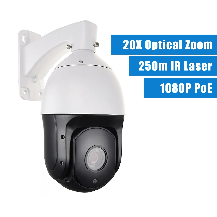 

FULL HD 1080P 2MP PTZ PoE IP 300m IR Laser high speed dome sony IMX322 20X Zoom Outdoor P2P Network Onvif CCTV Security Camera