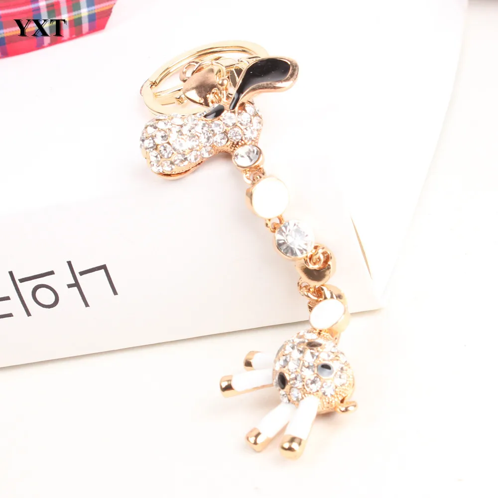 Lovely Super Long Neck Giraffa Crystal Rhinestone Charm Pendant Purse Bag Key Chain Cute Accessories Party Gift
Lovely Super Long Neck Giraffa Crystal Rhinestone Charm Pendant Purse Bag Key Chain Cute Accessories Party Gift