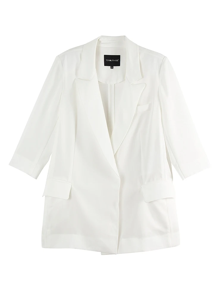 Toyouth Work Wear Office Lady Chiffon Suit Blazer Women New Three Quarter Pocket Women Jackets Elegant Blazer Outerwear 
Toyouth Work Wear Office Lady Chiffon Suit Blazer Women New Three Quarter Pocket Women Jackets Elegant Blazer Outerwear