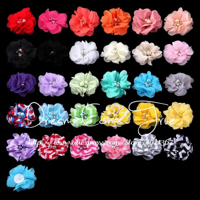 50pcs/lot 2" 30 Colors DIY Vintage Eyelet Chiffon Flower For Baby Headbands Handmade Fabric Flowers+Alloy Pearl Button For Girl
50pcs/lot 2" 30 Colors DIY Vintage Eyelet Chiffon Flower For Baby Headbands Handmade Fabric Flowers+Alloy Pearl Button For Girl