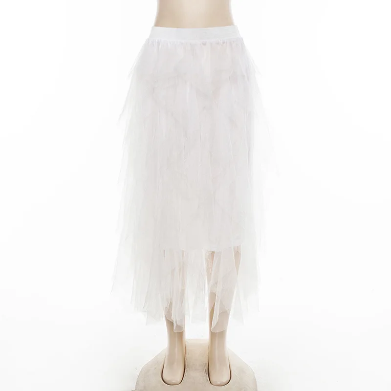High Waist Irregular Mesh Ball Gown Skirt Women Summer 2019 Multi-layer Tutu Cake Skirt Fluffy Ruffled Long Tulle Skirt Female
High Waist Irregular Mesh Ball Gown Skirt Women Summer 2019 Multi-layer Tutu Cake Skirt Fluffy Ruffled Long Tulle Skirt Female