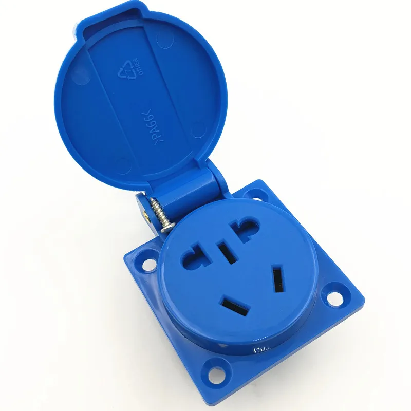 1 шт. черный AU/US/EU промышленная безопасная розетка 10A 250V IP54 NF Сертификация
