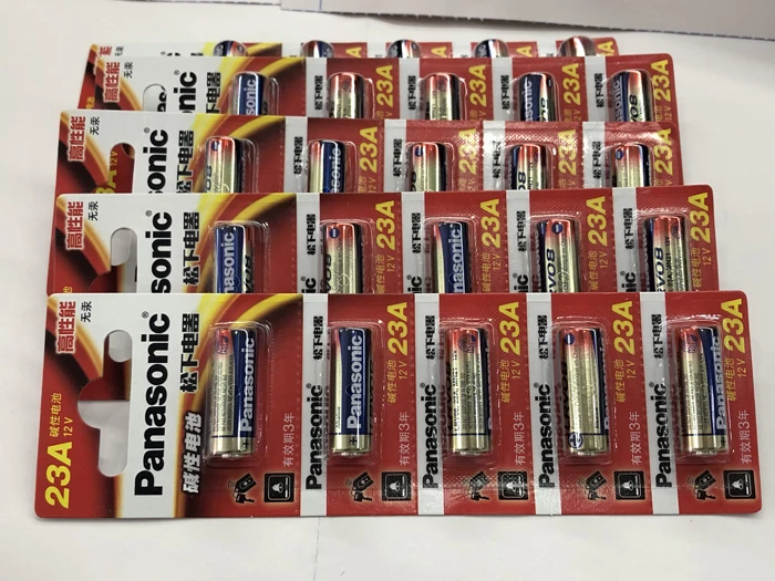 15 шт./лот Новинка 100% оригинальные Panasonic LRV08L-1B5C 12V A23 23A щелочная батарея сигнала тревоги 3-летний срок годности
15 шт./лот Новинка 100% оригинальные Panasonic LRV08L-1B5C 12V A23 23A щелочная батарея сигнала тревоги 3-летний срок годности