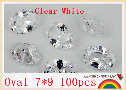 MRHUANG 100pcs/pack Grade AAA Crystal Clear CZ Cubic Oval 7*9MM Zirconia Stone DIY Beads For Jewelry Finding Hot!
MRHUANG 100pcs/pack Grade AAA Crystal Clear CZ Cubic Oval 7*9MM Zirconia Stone DIY Beads For Jewelry Finding Hot!