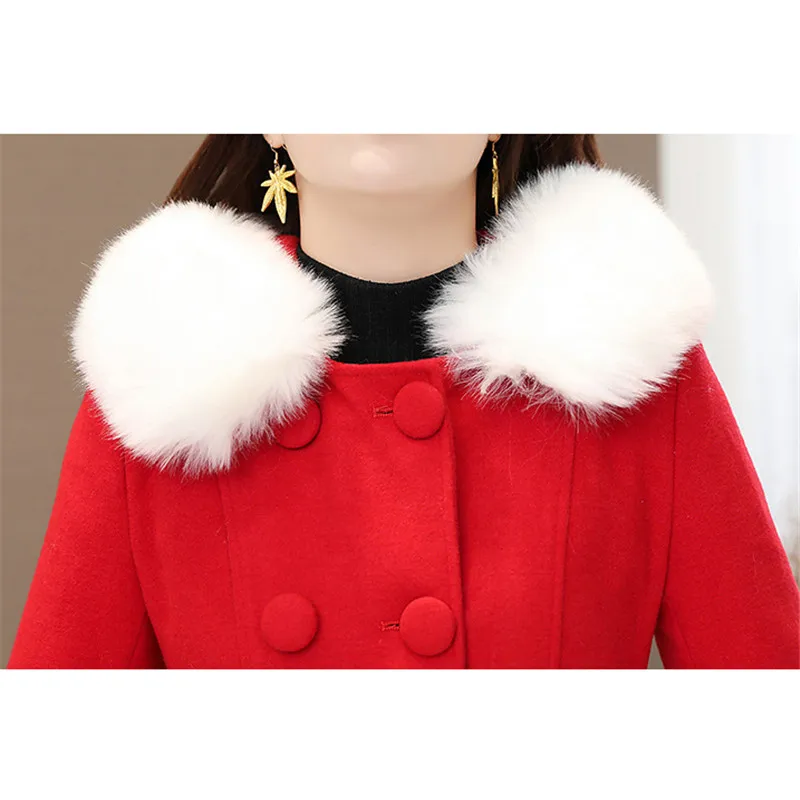Wool Coat Women Red M-2XL Big Fur Hooded Jacket 2019 New Spring Korean Office Pink Blue Bow Chic Winter Long Coat Feminina LD907
Wool Coat Women Red M-2XL Big Fur Hooded Jacket 2019 New Spring Korean Office Pink Blue Bow Chic Winter Long Coat Feminina LD907