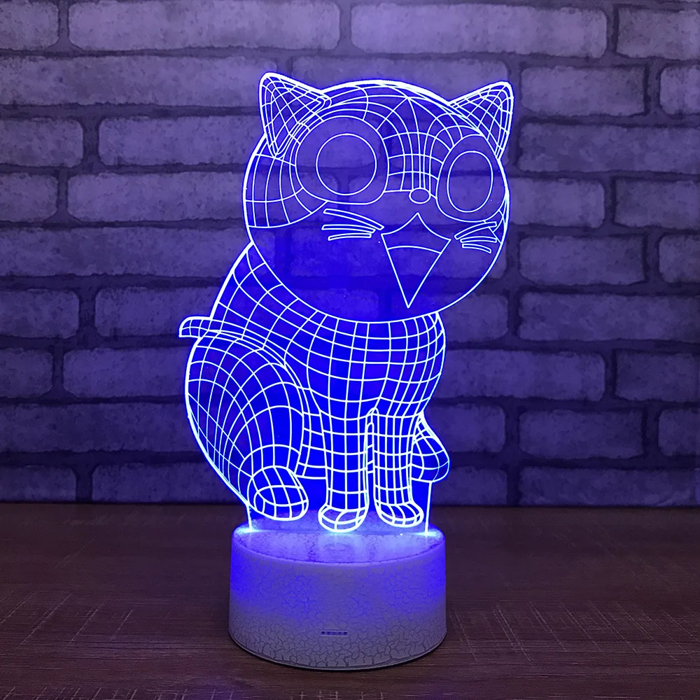 Cat 3D LED RGB Night Light 7 Color Change Desk Light Action Figures 107 Boys Girls Christmas Toys
Cat 3D LED RGB Night Light 7 Color Change Desk Light Action Figures 107 Boys Girls Christmas Toys
