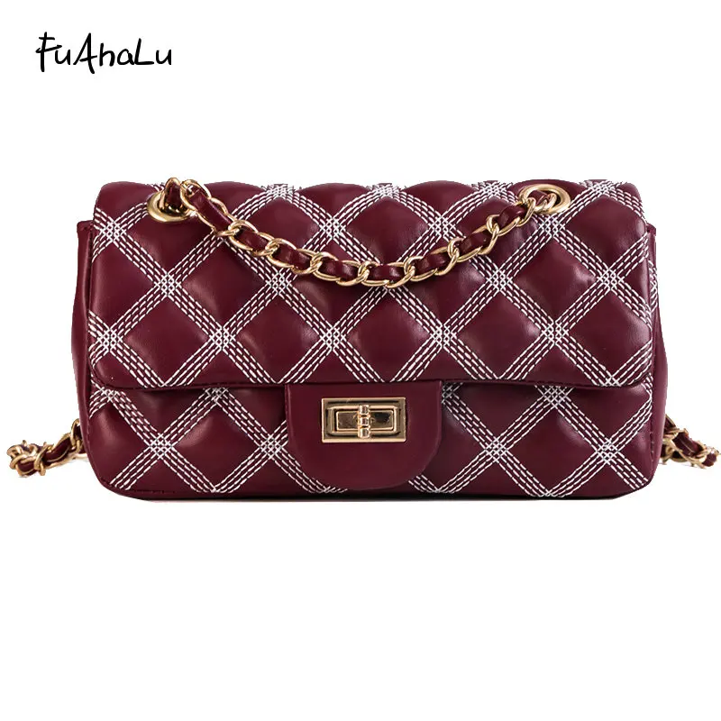 FuAhaLu Autumn new rhombic embroidery line shoulder bag Korean version of the wild Messenger mini flap bag
FuAhaLu Autumn new rhombic embroidery line shoulder bag Korean version of the wild Messenger mini flap bag