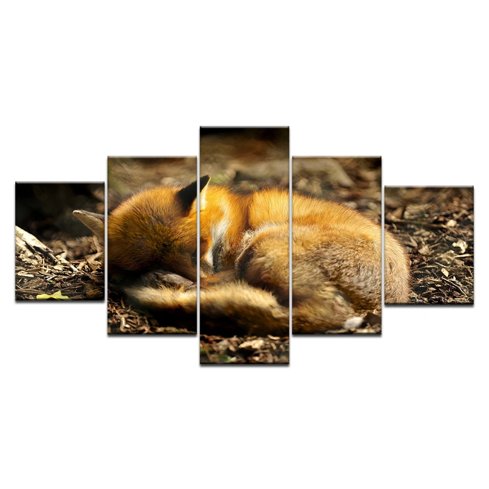 Modular Canvas Prints Painting Home Decor Framework 5 Pieces Sleeping Fox Pictures Forest Animal Poster For Living Room Wall Art
Modular Canvas Prints Painting Home Decor Framework 5 Pieces Sleeping Fox Pictures Forest Animal Poster For Living Room Wall Art