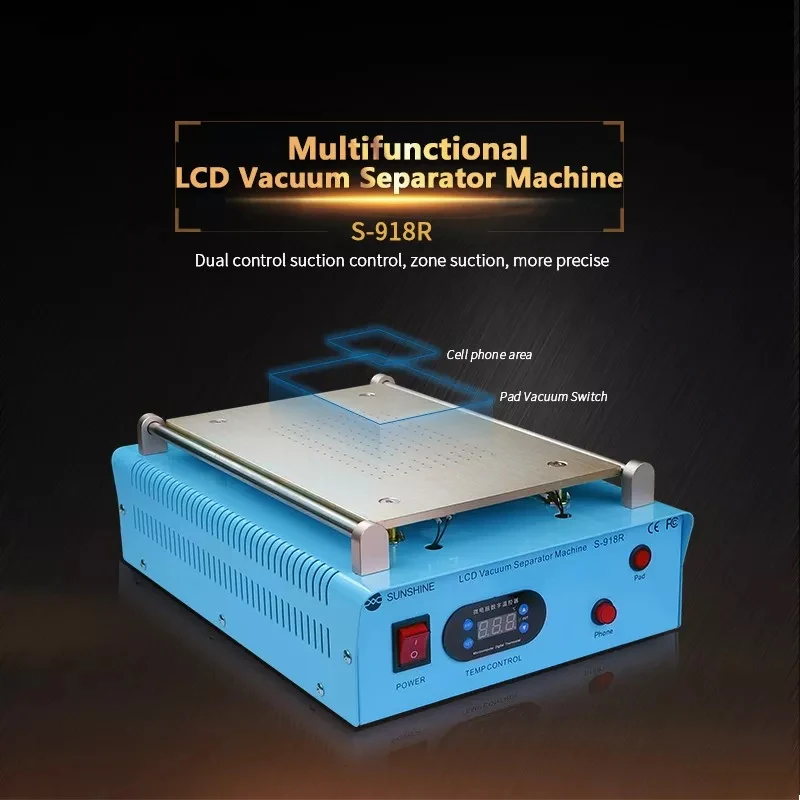 SUNSHINE iMAX 14inch LCD Screen Separator Machine, LCD Separator, Built-in Vacuum Machine for Ipad Air Tablet Screen Repair
SUNSHINE iMAX 14inch LCD Screen Separator Machine, LCD Separator, Built-in Vacuum Machine for Ipad Air Tablet Screen Repair