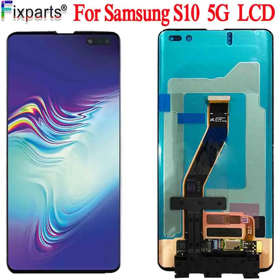 AMOLED для Samsung Galaxy S10 5G 2019, ЖК-дисплей, сенсорный экран, дигитайзер, Замена для SAMSUNG S10 SM-G977U LCD
AMOLED для Samsung Galaxy S10 5G 2019, ЖК-дисплей, сенсорный экран, дигитайзер, Замена для SAMSUNG S10 SM-G977U LCD