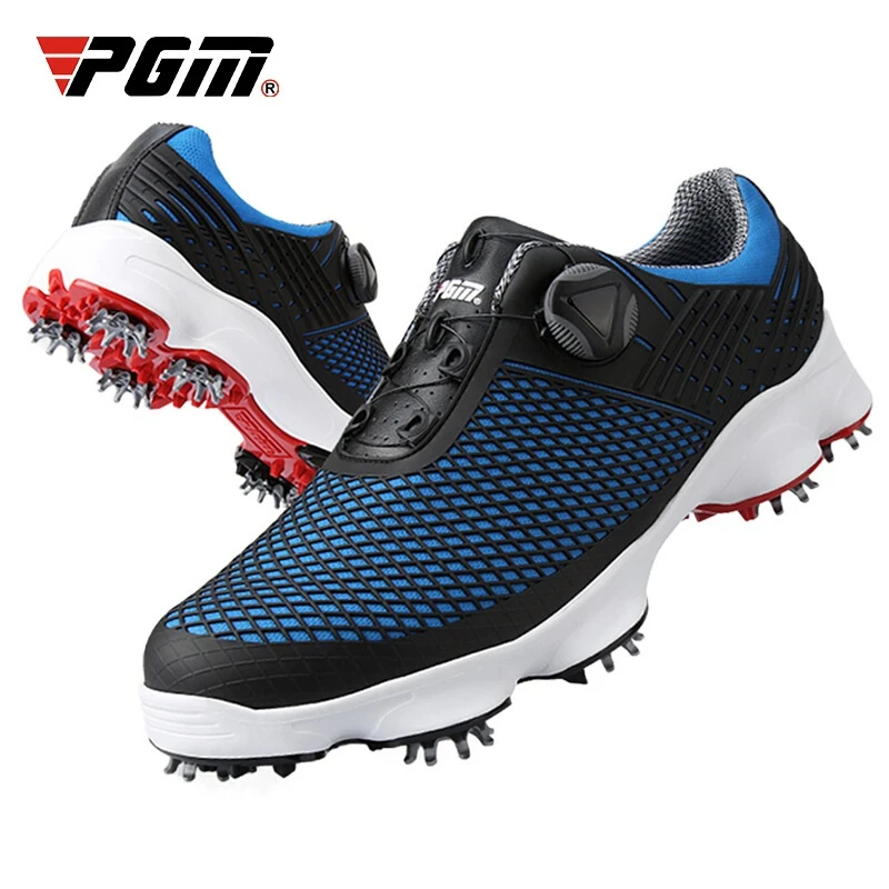 Pgm Mens Waterproof Golf Shoes Non-slip Movable Nail Golf Sneakers Knobs Buckle Shoelace Golf/Tennis Trainers D0575
Pgm Mens Waterproof Golf Shoes Non-slip Movable Nail Golf Sneakers Knobs Buckle Shoelace Golf/Tennis Trainers D0575