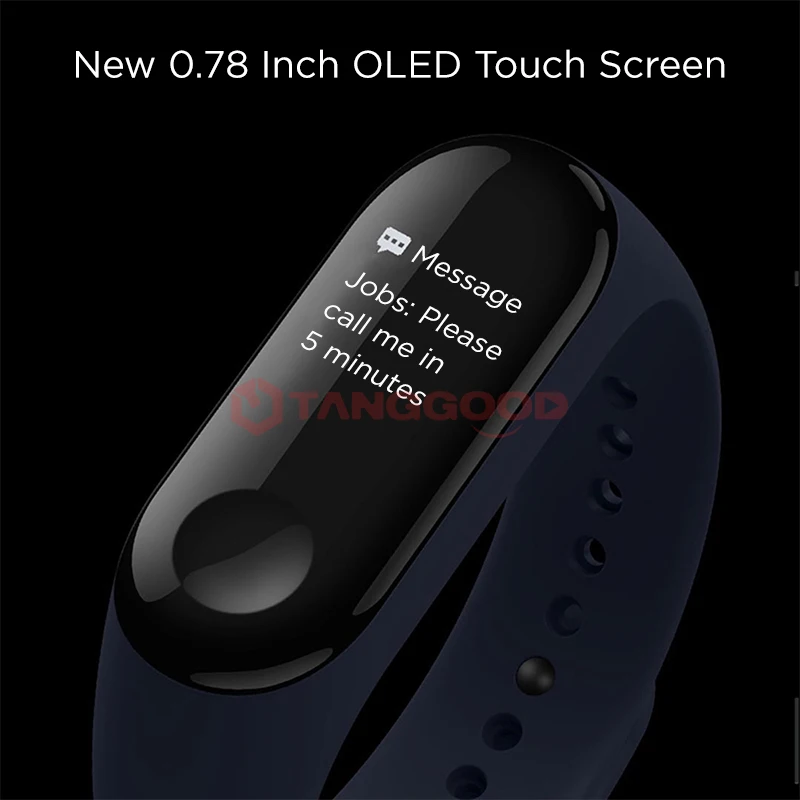 Оригинальный Xiaomi Mi band 3 0 78 &quotOLED большой сенсорный экран 2018 Новые Смарт Браслеты