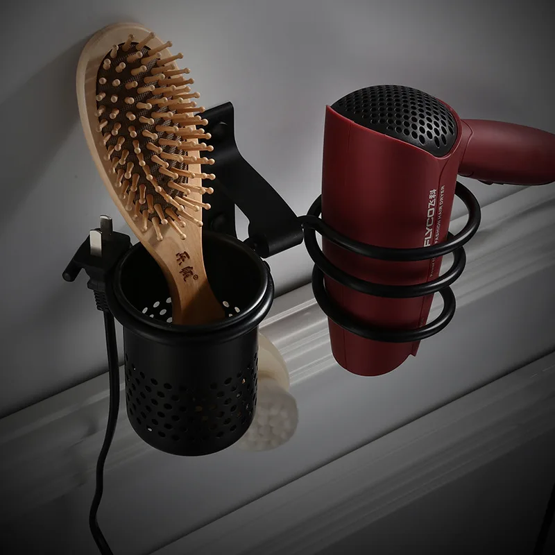 Balck Space Slumiknum Hair Dryer Rack with Cup Multifunctional Hair Dryer Holder Wall Mounted Storage Tray Simple Bathroom Shelf
Balck Space Slumiknum Hair Dryer Rack with Cup Multifunctional Hair Dryer Holder Wall Mounted Storage Tray Simple Bathroom Shelf