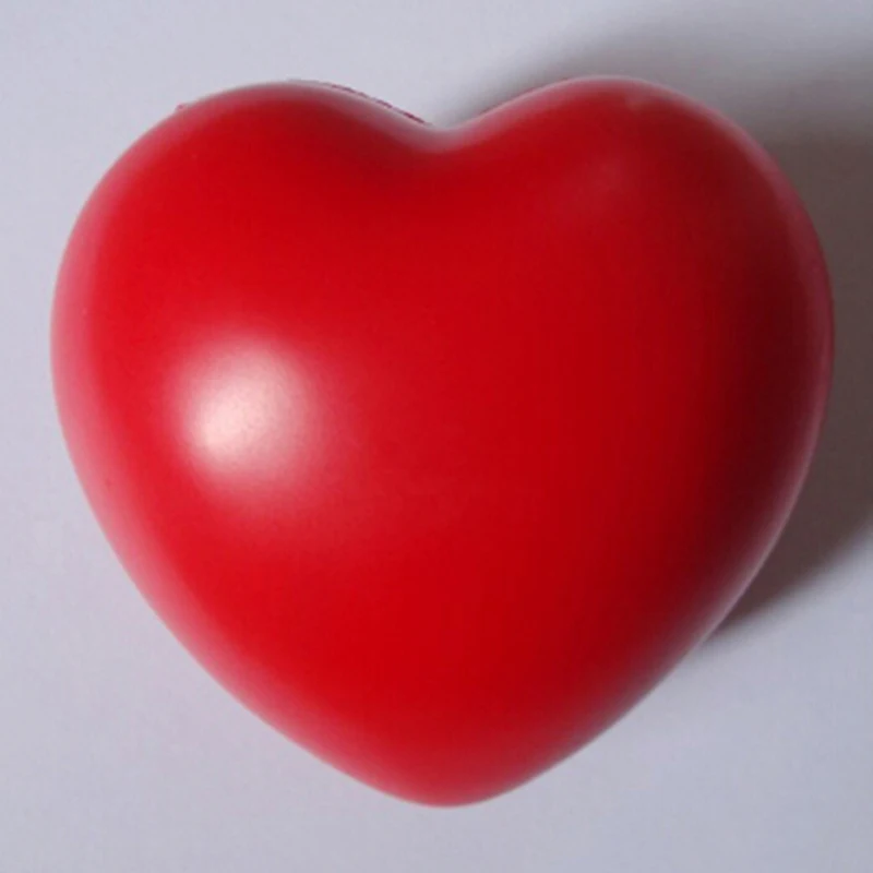 Забавные 1 шт. мячи-антистресс из мягкой пены игрушки мяч в форме сердца для