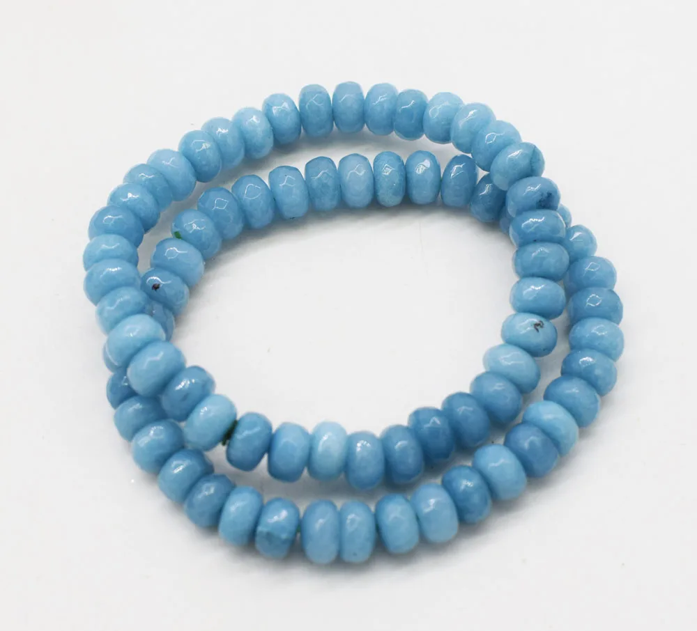 blue jade roundel faceted roundel 8*4mm bracelet 7.5inch FPPJ wholesale beads nature
blue jade roundel faceted roundel 8*4mm bracelet 7.5inch FPPJ wholesale beads nature