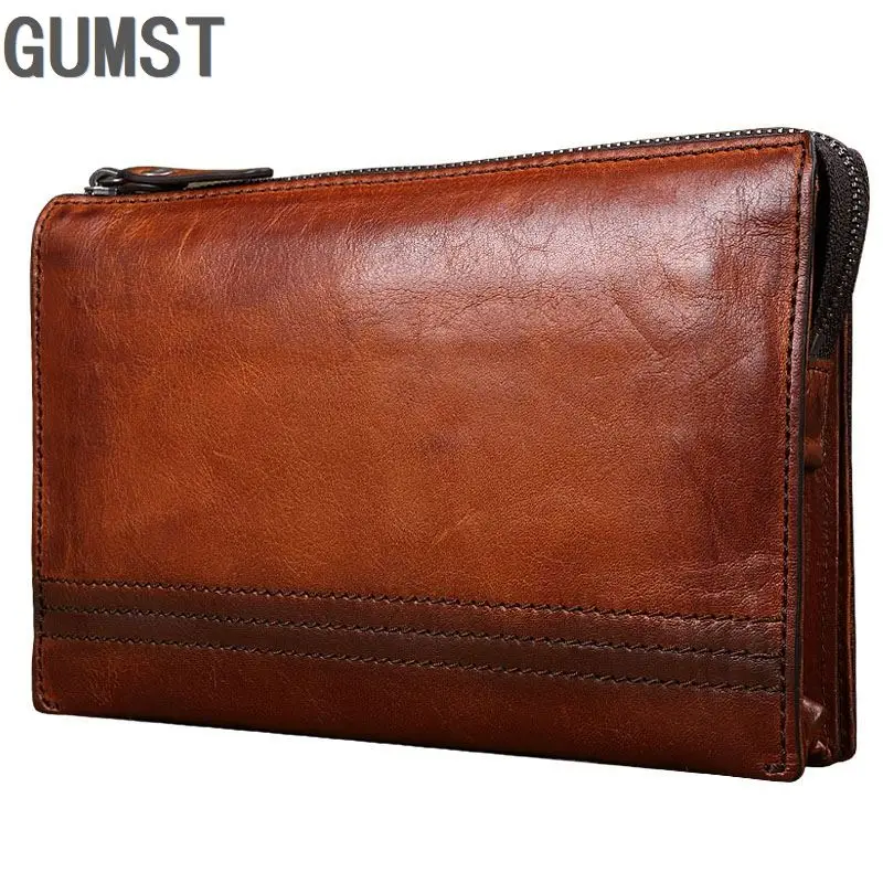Genuine Leather Designer Vintage Mens Wallet Large Capacity Day Clutches Multifunction Zipper Purse Wallet Card Holder Wristlets
Genuine Leather Designer Vintage Mens Wallet Large Capacity Day Clutches Multifunction Zipper Purse Wallet Card Holder Wristlets