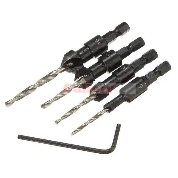 3 Sets Lot 4pcs Carpentry Countersink Bit Woodworking Tools Mini Drill Drill Bit
3 Sets Lot 4pcs Carpentry Countersink Bit Woodworking Tools Mini Drill Drill Bit