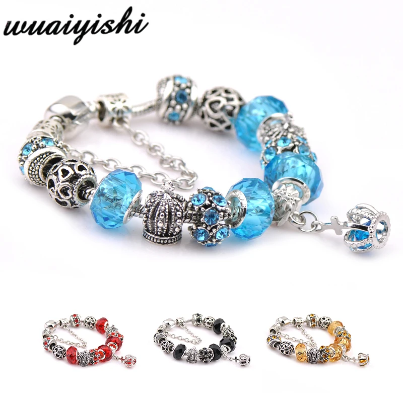 Vintage Crystal Beads Charms For Women Famale Pendant Bracelets & Bangles DIY Jewelry Snake Chain New Fashion Charm
Vintage Crystal Beads Charms For Women Famale Pendant Bracelets & Bangles DIY Jewelry Snake Chain New Fashion Charm
