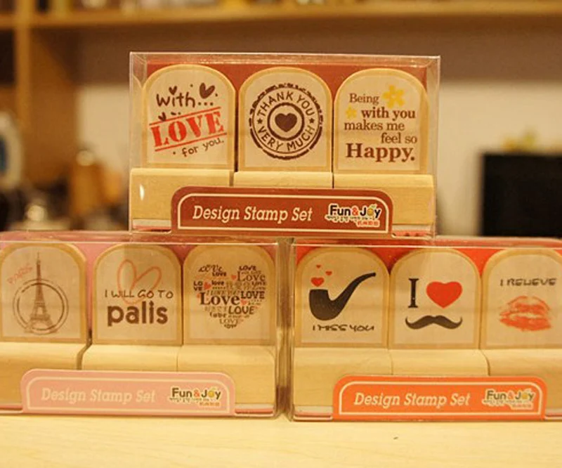 3pcs/lot Creative Wood Graphic Tower Beard Love Stamp Set Diy Manual Album Diary Notebook Stationery Set
3pcs/lot Creative Wood Graphic Tower Beard Love Stamp Set Diy Manual Album Diary Notebook Stationery Set