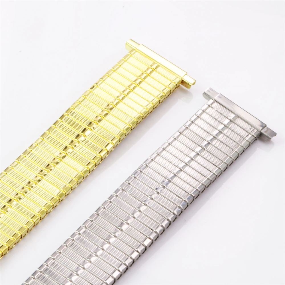 Women Men Stainless Steel Flexible Stretch Watch Band Gold & Silver Strap Bracelet 16-22 MM Adjustable Link Watchbands - Y177
Women Men Stainless Steel Flexible Stretch Watch Band Gold & Silver Strap Bracelet 16-22 MM Adjustable Link Watchbands - Y177