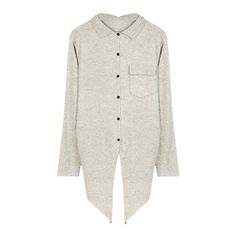100%hand made wool knit women turn-down collar irregular hem single breasted cardigan sweater light grey color M
100%hand made wool knit women turn-down collar irregular hem single breasted cardigan sweater light grey color M