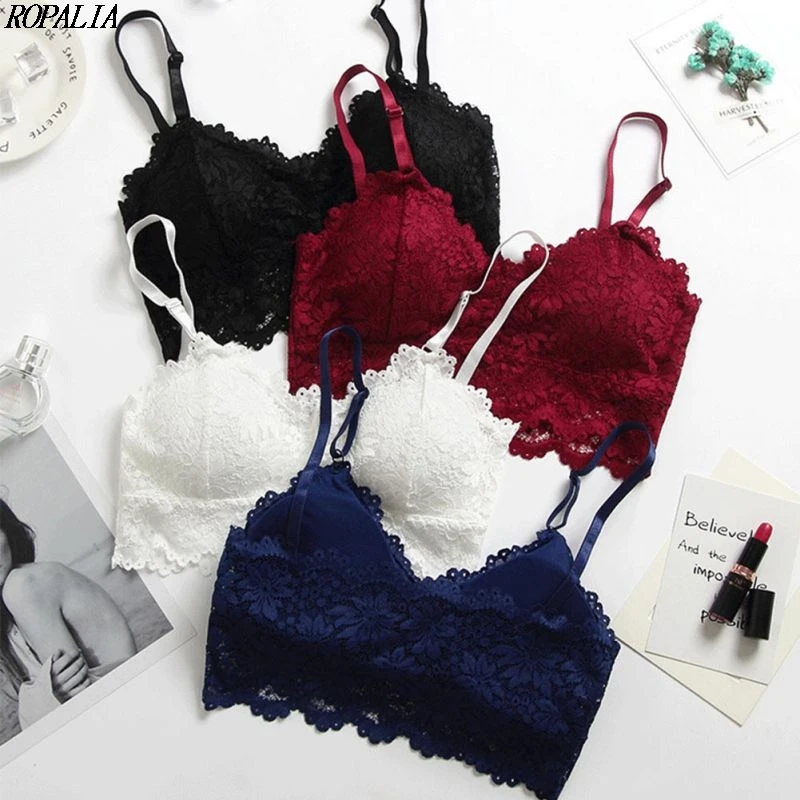 Women Wireless Back Lace Tube Tops Soft Adjusted-straps Brassiere Lingerie Intimates Dropshipping
Women Wireless Back Lace Tube Tops Soft Adjusted-straps Brassiere Lingerie Intimates Dropshipping