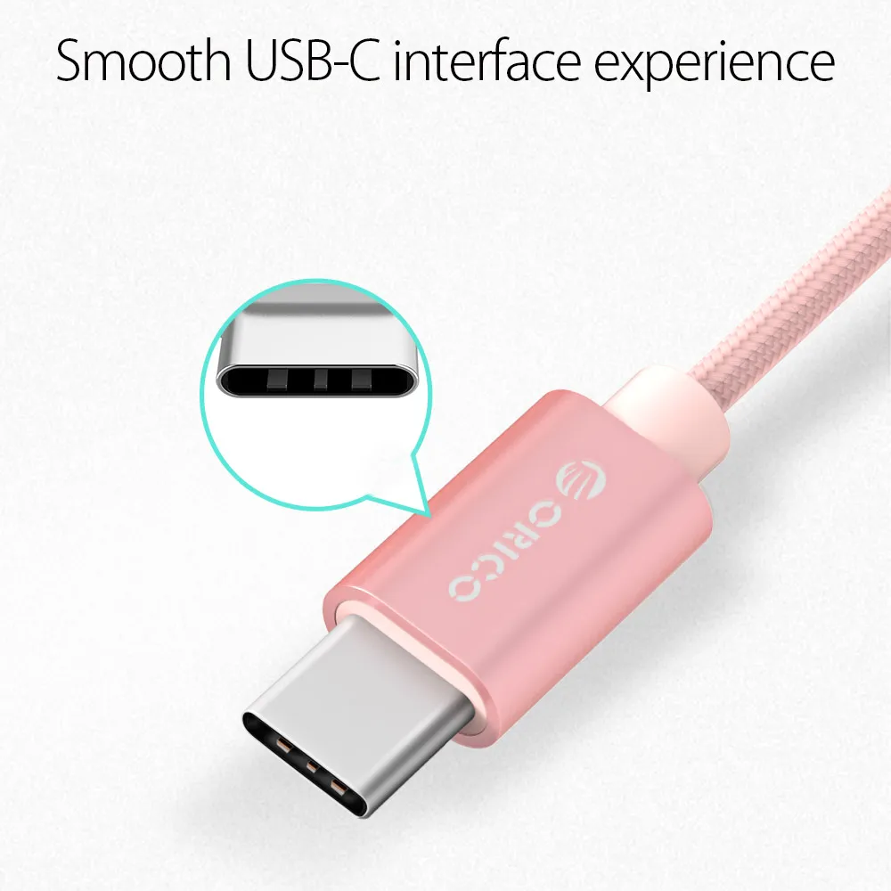 Кабель USB Type-C ORICO для быстрой зарядки и передачи данных зарядный кабель Nexus 5X 6P OnePlus