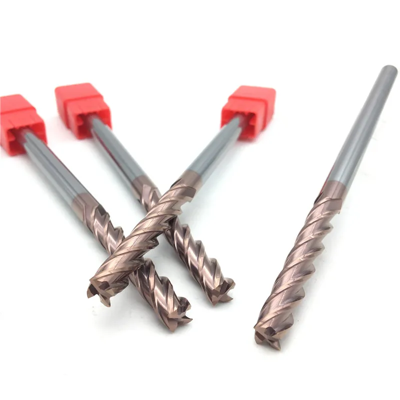 5 шт. HRC60 8 мм 150L 4 Флейта D8X50XD8X150L твердосплавные фрезы стандартная длина боковая
