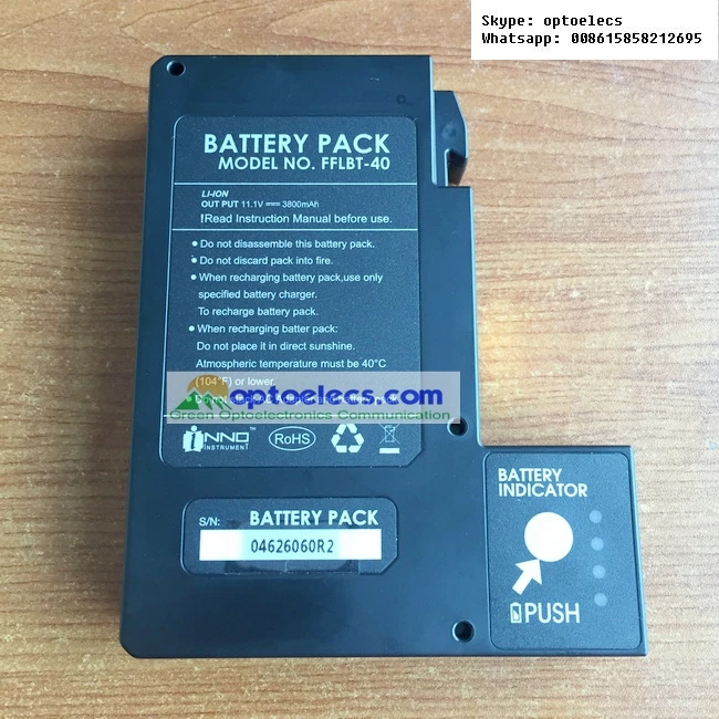 DHL Shipping ORIGINAL INNO FFLBT-40 battery pack for INNO View 1 IFS-15M IFS-15H fiber fusion splicer
DHL Shipping ORIGINAL INNO FFLBT-40 battery pack for INNO View 1 IFS-15M IFS-15H fiber fusion splicer