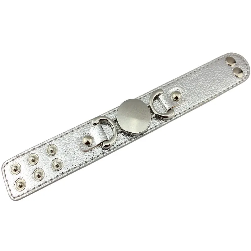B1596 Plating Round Blank Monogram Leather Wide Snap Bracelets for Women 9 Colors Option
B1596 Plating Round Blank Monogram Leather Wide Snap Bracelets for Women 9 Colors Option
