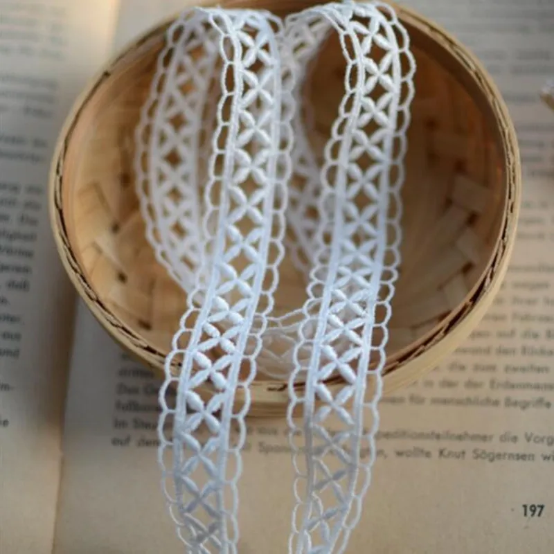 6m Lovely Designed Polyester Embroidered African Lace Water Soluble Lace Trim Ribbon DIY Clothing Accessories
6m Lovely Designed Polyester Embroidered African Lace Water Soluble Lace Trim Ribbon DIY Clothing Accessories