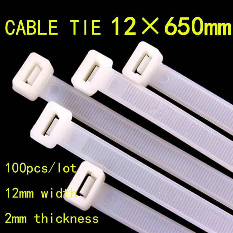 100pcs/lot National Standard 12*650mm Nylon Tie Plastic Fixed Buckle Lock Type Label Sign Black/White
100pcs/lot National Standard 12*650mm Nylon Tie Plastic Fixed Buckle Lock Type Label Sign Black/White