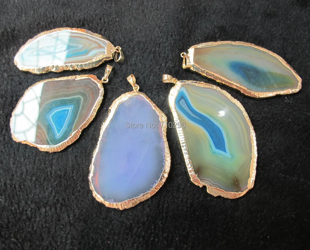 Wholesale Natural Agat e stone Geode Slice Drusy pendants 10pcs/lot Mixed lot Agat Slice Pendants
Wholesale Natural Agat e stone Geode Slice Drusy pendants 10pcs/lot Mixed lot Agat Slice Pendants
