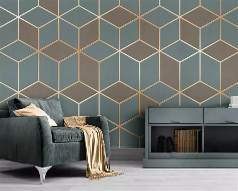 beibehang Custom fashion wallpaper geometric gold lines modern minimalistic luxury abstract background wall papers home decor
beibehang Custom fashion wallpaper geometric gold lines modern minimalistic luxury abstract background wall papers home decor