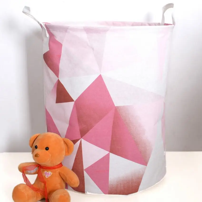 

New triangulum Waterproof Laundry Hamper clothes Storage Baskets Home decoration storage barrel kids toy organizer basket AU926