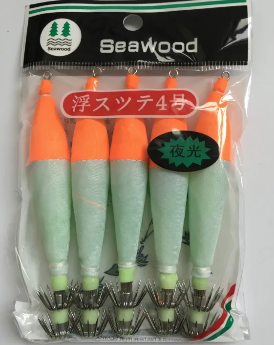 5pcs/lot Luminous Squid hook With Treble Hooks Snaps Isca Artificial Pesca Fishing Lures wood shrimp
5pcs/lot Luminous Squid hook With Treble Hooks Snaps Isca Artificial Pesca Fishing Lures wood shrimp