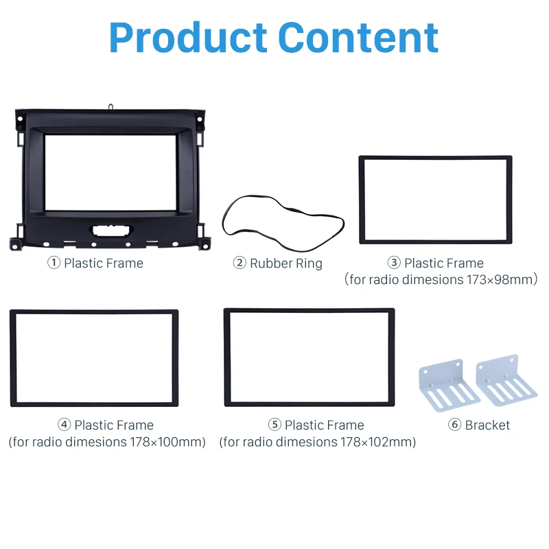 Seicane 2Din Black Car Radio Fascia Refitting Car Kit Audio Frame Panel Plate Trim Bezel For Ford Ranger 2015 2016 2017 2018
Seicane 2Din Black Car Radio Fascia Refitting Car Kit Audio Frame Panel Plate Trim Bezel For Ford Ranger 2015 2016 2017 2018