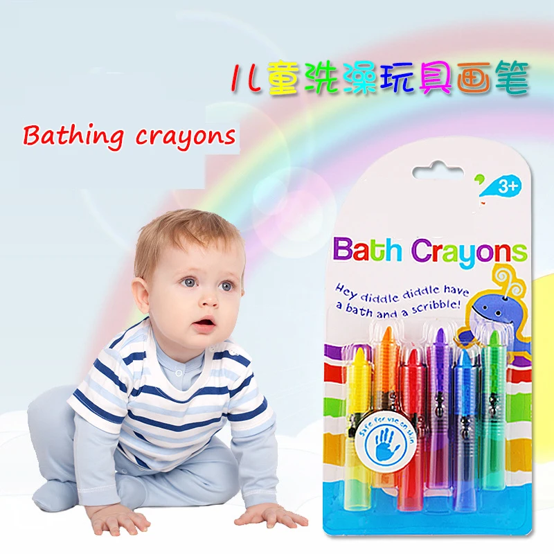 Детские развивающие карандаши для купания 6 шт./лот|bath crayons|baby bath toysbath baby toy |