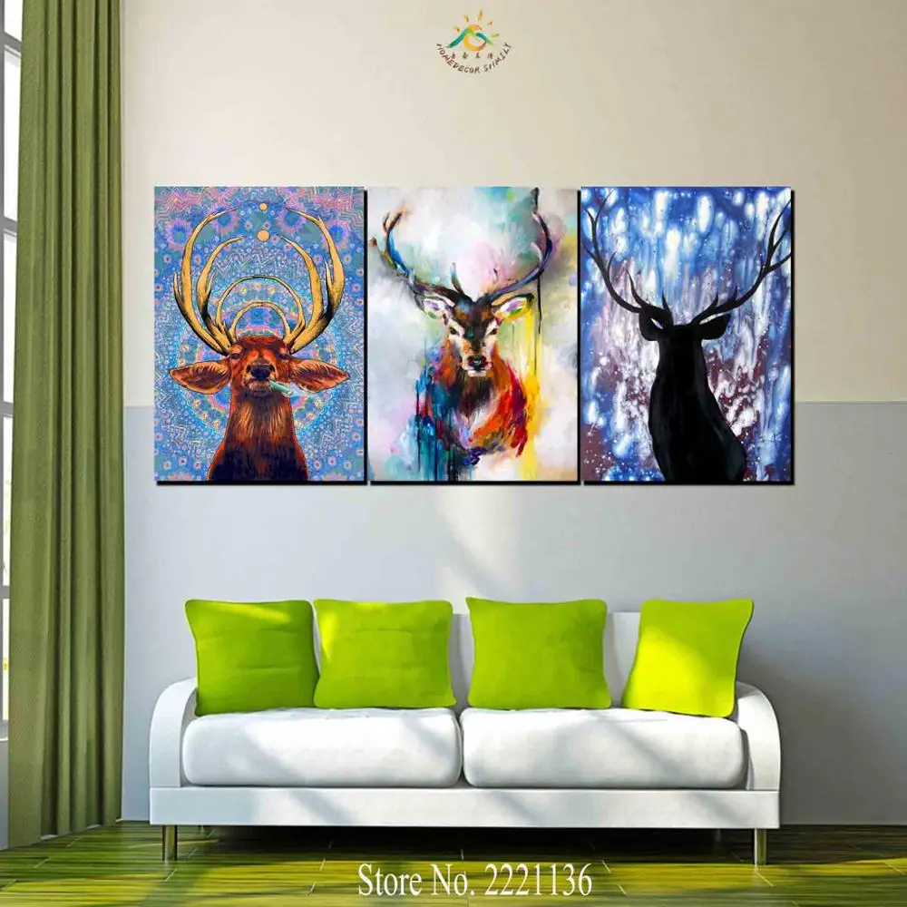 3 Pieces Abstract Deer Art Modern Wall Art Canvas Printed Painting HD Prints Modular Poster Wall Pictures for Home Decor
3 Pieces Abstract Deer Art Modern Wall Art Canvas Printed Painting HD Prints Modular Poster Wall Pictures for Home Decor