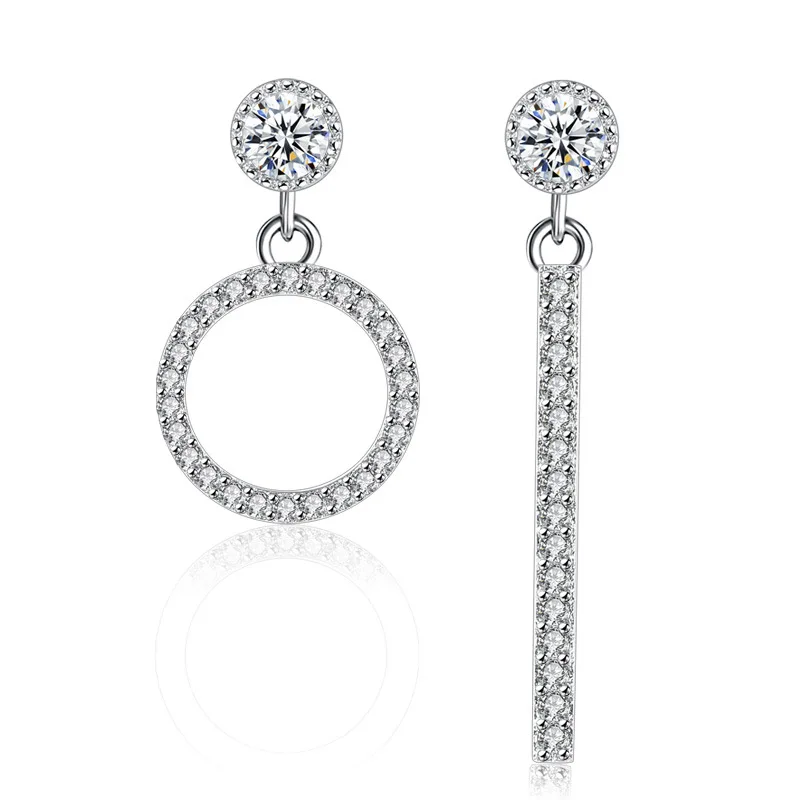 100% 925 sterling silver fashion shiny crystal ladies`stud earrings women jewelry female birthday gift wholesale cheap
100% 925 sterling silver fashion shiny crystal ladies`stud earrings women jewelry female birthday gift wholesale cheap