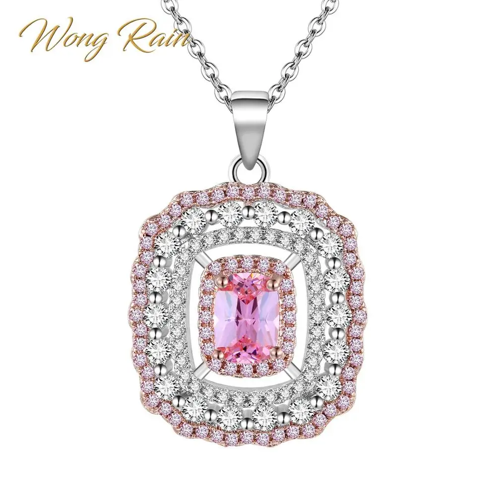 Wong Rain 100% 925 Sterling Silver 5 * 7 MM Sapphire Emerald Citrine Gemstone Engagement Wedding Pendant For Women Wholesale
Wong Rain 100% 925 Sterling Silver 5 * 7 MM Sapphire Emerald Citrine Gemstone Engagement Wedding Pendant For Women Wholesale