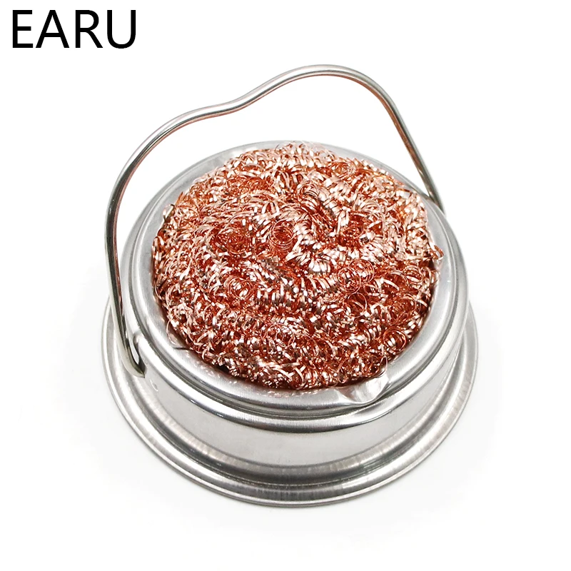 Desoldering Soldering Iron Mesh Filter Cleaning Nozzle Tip Clean Cleaner Dross Cleaning Copper Wire Ball Tin Remove Steel Box
Desoldering Soldering Iron Mesh Filter Cleaning Nozzle Tip Clean Cleaner Dross Cleaning Copper Wire Ball Tin Remove Steel Box