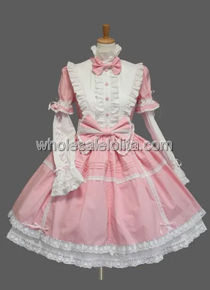 Top Sale Bow Long Sleeves Cotton Sweet Lolita Dress Ball Gown Gothic Lolita Dress
Top Sale Bow Long Sleeves Cotton Sweet Lolita Dress Ball Gown Gothic Lolita Dress