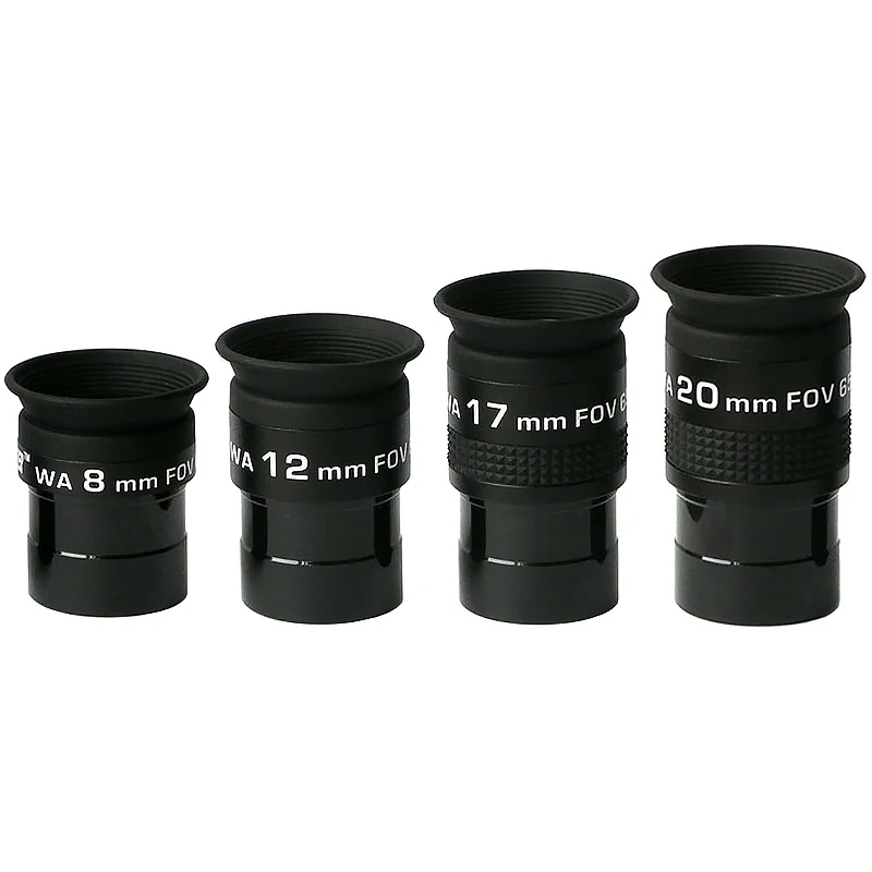 1.25" WA Telescope Eyepiece 60 Degree 8mm/12mm/17mm/20mm Wide Angle Super Broadband FMC Optical Lens for Astronomical Telescopes
1.25" WA Telescope Eyepiece 60 Degree 8mm/12mm/17mm/20mm Wide Angle Super Broadband FMC Optical Lens for Astronomical Telescopes