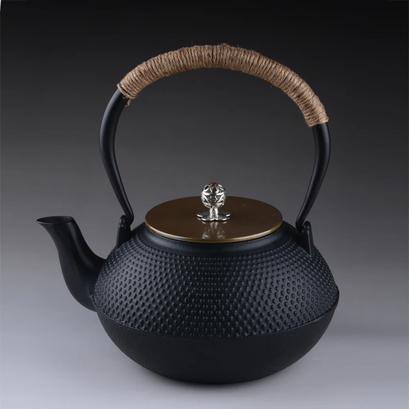 Набор из настоящего японского чугунного чайника чайник Tetsubin 900 мл заварник