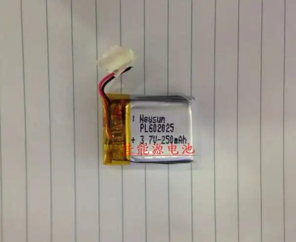 3.7V polymer lithium battery 062025 250MA MP4 MP5 digital recording pen small sound MP3 Rechargeable Li-ion Cell
3.7V polymer lithium battery 062025 250MA MP4 MP5 digital recording pen small sound MP3 Rechargeable Li-ion Cell