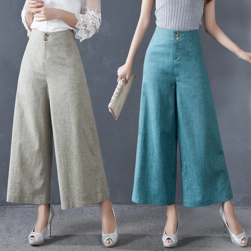 2020 spring and summer linen pants fashion new high waist cotton and linen wide leg pants color big feet throw pants
2020 spring and summer linen pants fashion new high waist cotton and linen wide leg pants color big feet throw pants